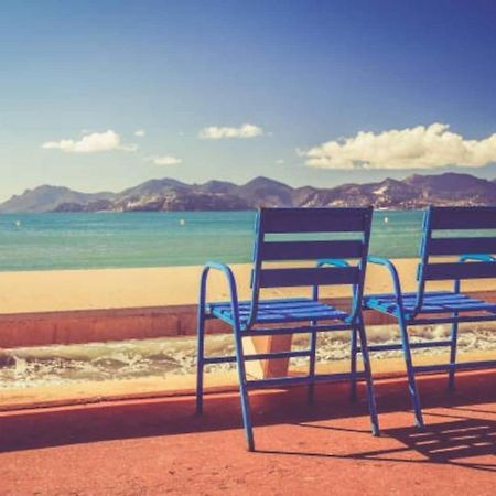 Cannes Plage 2Mn/45M2/Vue Mer/Inernet/Clim/Parking Prive Luaran gambar