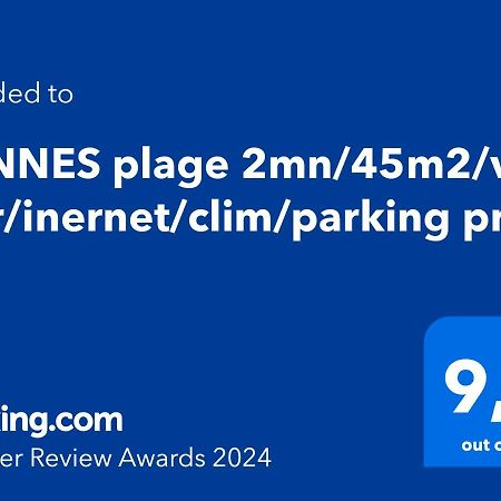 Cannes Plage 2Mn/45M2/Vue Mer/Inernet/Clim/Parking Prive Luaran gambar