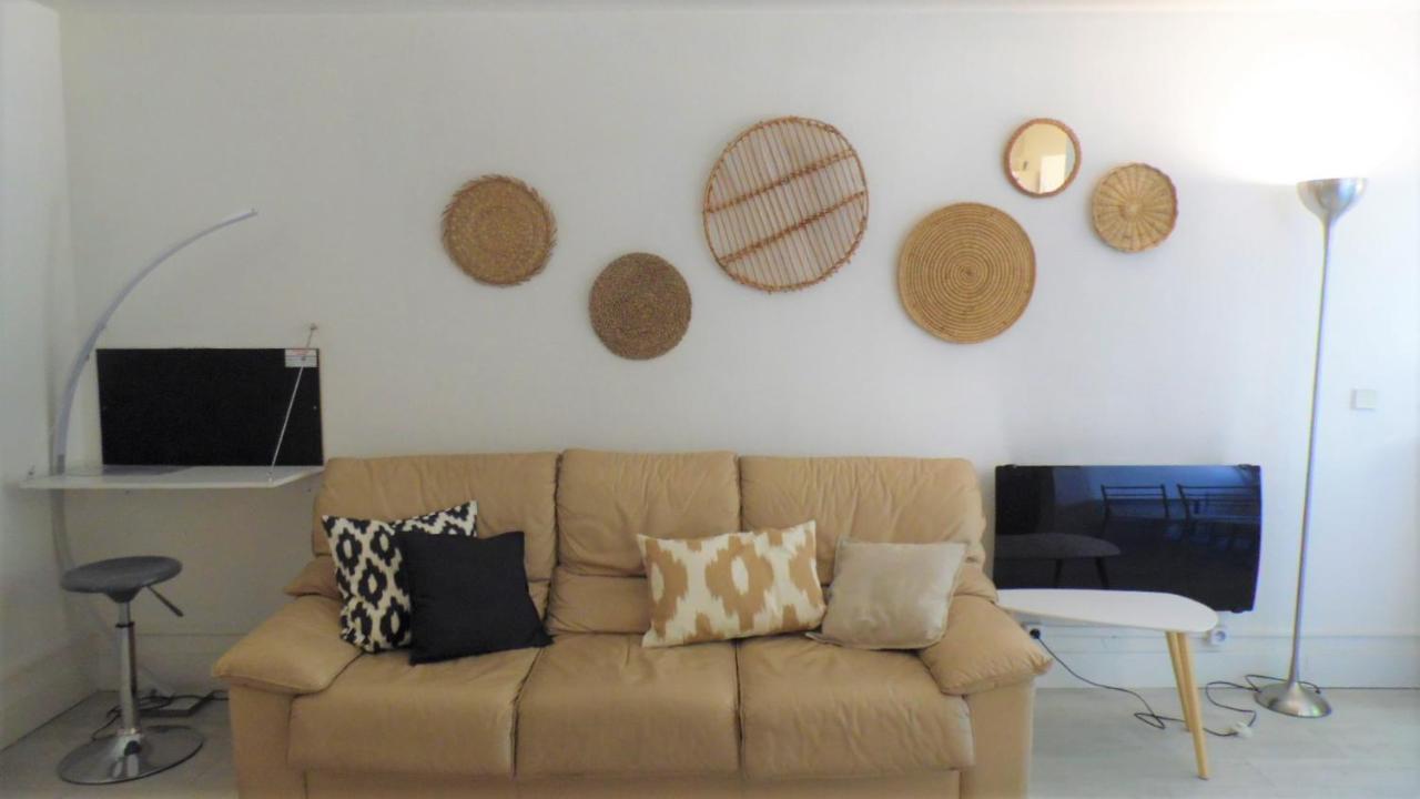 Cannes Plage 2Mn/45M2/Vue Mer/Inernet/Clim/Parking Prive Luaran gambar